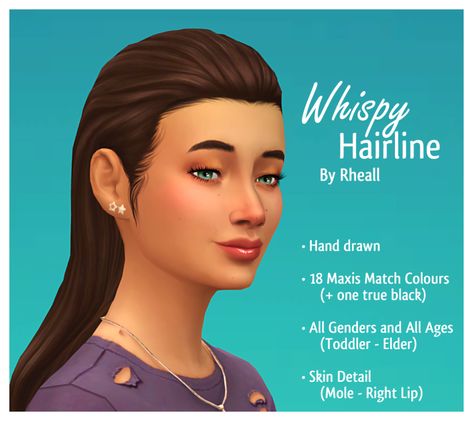 It's About Time Rheall Got a Simblr : Whispy Hairline (Yes, I know “wispy” is spelled... Nemo Coloring Pages, Hair Color Swatches, Cc Hair, Skin Moles, Sims Houses, Face Kit, The Sims 4 Download, Sims Four, Sims4 Clothes