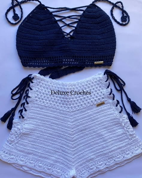 Trendy Crochet Tops, Crochet Tops For Women, Crochet Trends, Crochet Monokini, Stylish Tops For Women, Crochet Crop Top Pattern, Future Of Fashion, Crochet Swimwear, Crochet Design Pattern