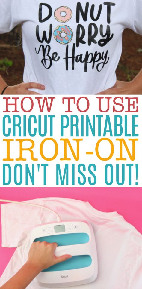 Printable Iron On Vinyl, How To Make Iron, Iron On Cricut, Cricut Iron On Vinyl, Cricut Help, Cricut Hacks, Cricut Print And Cut, How To Use Cricut, Printable Htv