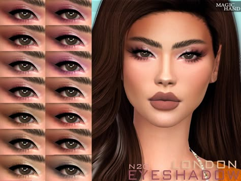 Sim4 Makeup, Ts4 Eyeshadow, Sims 4 Eyeshadow, Moonlight Beauty, Mod Makeup, Cc Makeup, Gold Eyeshadow Palette, Cc Shopping, Rose Gold Eyeshadow