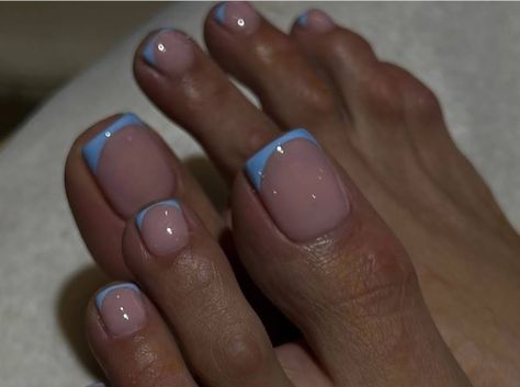 Light Blue Pedicure Toes, Blue Mani Pedi, Pedicure Azul, Blue Pedicure, Toe Nail Color, Color Inspo, Nail Color, Mani Pedi, Toe Nails