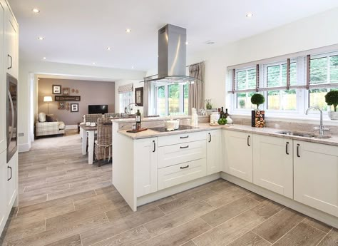 Way to work a long narrow room like ours Kitchen Diner Lounge, Long Narrow Kitchen, Kitchen Diner Extension, Open Plan Kitchen Dining Living, Open Plan Kitchen Diner, Narrow Rooms, Narrow Living Room, Rustic Kitchen Cabinets, Narrow Kitchen