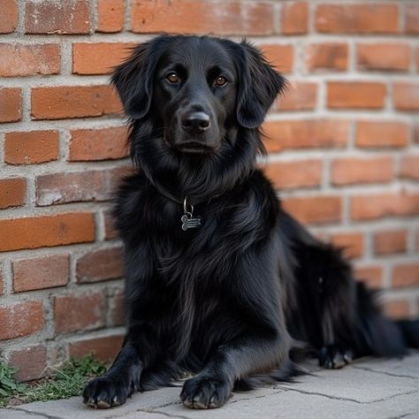 Flat-Coated Retriever: The Friendly and Energetic Water Dog The Flat-Coated Retriever is a medium-sized breed known for its friendly, outgoing personality and love of water. They are often used as hunting dogs, but they also make excellent family companions. Key Characteristics: Double Coat: Their thick, flat-lying coat is water-resistant, making them well-suited for swimming and outdoor activities. Intelligent and Trainable: Flat-Coated Retrievers are intelligent and eager to please, maki... Flatcoat Retriever, Flat Coat Retriever, Black Retriever, Wheaten Terrier Puppy, Outgoing Personality, Flat Coated Retriever, Wheaten Terrier, Dog Stories, Pretty Animals