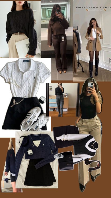 Aesthetic outfits Sixth Form Outfits, Sixth Form, University Outfit, Fashion Capsule Wardrobe, Uni Outfits, Fashion Capsule, College Outfits, Work Casual, Outfits Aesthetic