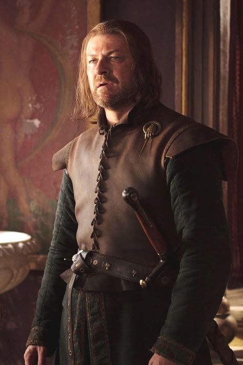 Sean Bean as Eddard "Ned" Stark or House Stark, Lord of Winterfell and King of the North in '"Game of Thrones" (HBO 2011-19) Stark Outfit, The Targaryens, Lord Snow, Game Of Thrones Outfits, Game Of Thrones Merchandise, Eddard Stark, Game Of Thrones Facts, Game Of Thrones Poster, Ned Stark