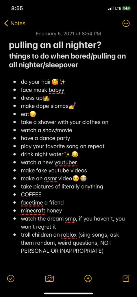 What To Do On A All Nighter With Friends, Things To Do When Pulling An All Nighter With Friends, Things To Do All Nighters, What To Do For A All Nighter, All Nighter Activities With Friends On Facetime, What To Do When Pulling An All Nighter, Things To Dream About At Night, How To Pull An All Nighter With Friends, Things To Do When Pulling An All Nighter