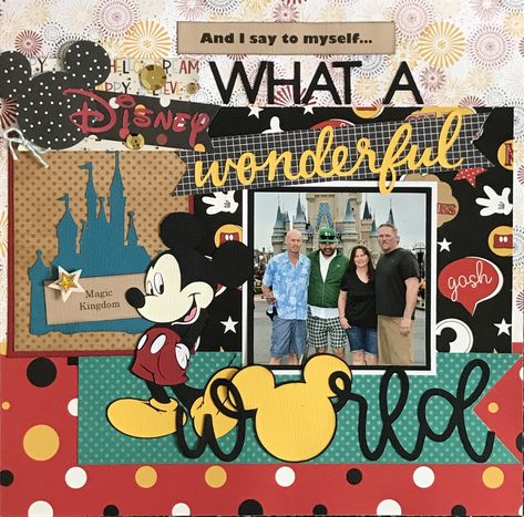 Disney - Scrapbook.com Chef Mickey, Scrapbook Disney, Disney Scrapbooking Layouts, Disney Cards, Vacation Scrapbook, Disney Scrapbook Pages, Disney Memories, Scrapbook Titles, Scrap Ideas