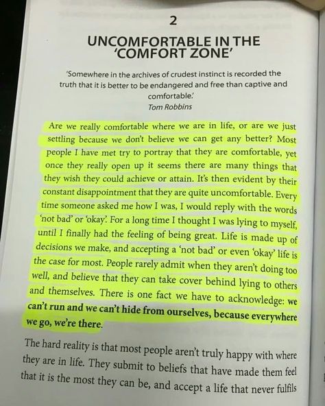 The Comfort Zone, Positive Motivational Quotes, Best Quotes From Books, Favorite Book Quotes, Self Quotes, Reminder Quotes, Deep Thought Quotes, Luxor, Reality Quotes