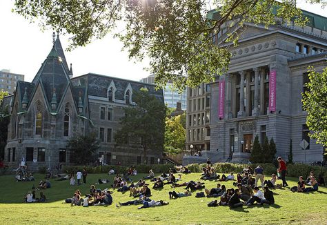 McGill University-Montreal by david868. $18,000-20,000. Mcgill University Aesthetic, Mcgill Aesthetic, Uni Lifestyle, Future Life Aesthetic, Academia Story, Montreal Trip, Library Girl, Park Painting, Dream University