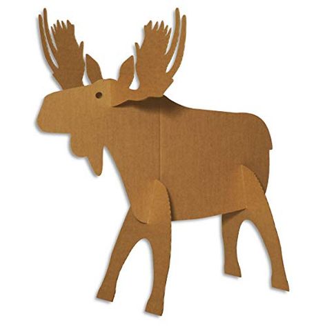 Reindeer Cardboard, Wilderness Birthday, Holiday Parade Floats, Parade Float Decorations, Cardboard Props, Homecoming Decorations, Parade Float Supplies, Christmas Parade Floats, Cardboard Creations