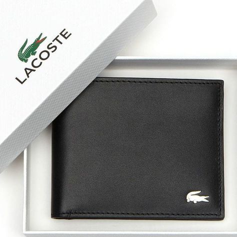 Lacoste 3 Pack Crew T-Shirt - White | Standout Tommy Hilfiger Wallet Men, Lacoste Wallet, Expensive Purses, Tommy Hilfiger Wallet, Men's Wallets, Billfold Wallet, Men's Wallet, Designer Menswear, Fashion Suits For Men