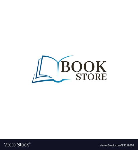 Books Vector Illustration, Book Vector Art, Books Logo Design, Book Logo Design Icons, Logo Book Design, Book Logo Aesthetic, Book Logo Ideas, Logo Bookstore, Book Logo Design Ideas