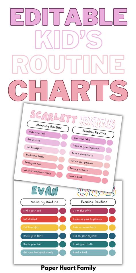 Printable Morning Routine Chart, School Morning Routine For Kids, Nighttime Routine Checklist, Weekend Routine For Kids, Printable Chore Charts For Kids Free, Kids Routine Chart Printable Free, Morning Routine Checklist For Kids, Kids Morning Routine Chart, Morning Routine Chart For Kids