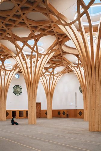 Biophilic Architecture, Wood Architecture, Sacred Architecture, Architecture Images, Architecture Building Design, Architecture Model Making, Timber Structure, Timber Construction, Urban Furniture