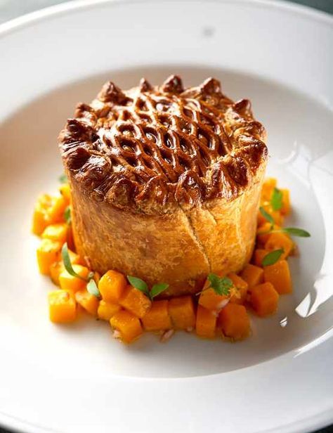 Curried mutton pie  The Holborn Dining Room offers beautifully crafted seasonal pies including this mutton curry pie. This recipe by Chef Calum Franklin, takes a little effort, but is the perfect meal to impress your friends this weekend Mutton Pie, Curry Pie, Vegetarian Pie, Steak And Ale, Creamy Pie, Mutton Curry, Good Pie, Easy Pie Recipes, Winter Comfort Food