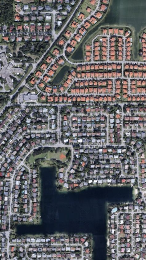 Satelital. From the Air. Kendall and Palmetto Bay,Miami,Florida Florida Suburbs, Miami Florida, City Photo, Miami, Florida, Architecture, Design