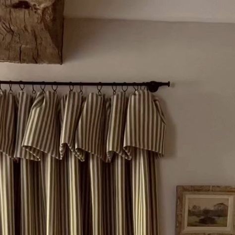 Tori Murphy on Instagram: "Dreaming of a flop over frill curtain for Christmas? 💫 24 hours left to order to guarantee delivery before the big day… This beautiful curtain is in our Sage, Wool Harbour Stripe, lined in our wool with a 30cm flop over, available in many other options… Please get in touch with any questions, madeforme@torimurphy.com #torimurphy #torimurphytextiles #torimurphycurtains #madetomeasure #madeinengland" Tori Murphy Curtains, Flop Over Frill Curtain, Christmas Curtains Living Room, Tori Murphy, Organic Contemporary, Curtain Styles, Striped Curtains, The Forge, Contemporary Mid Century