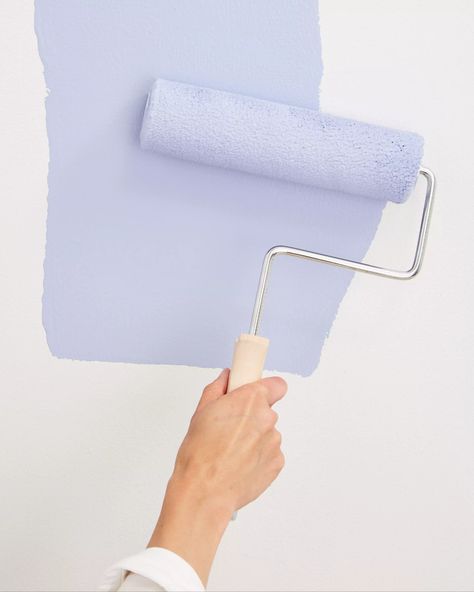 roller brush wall paint Painting Walls Tips, Calming Paint Colors, Painting 101, Wall Painting Techniques, Wall Painting Ideas, Painted Trays, Painting Walls, Painting Room, Roller Brush