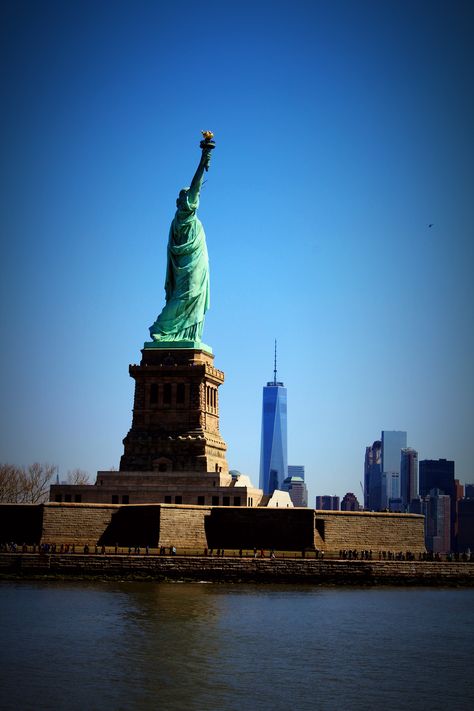 Statue of Liberty and Freedom Tower, NYC, New York Freedom Tower, History Events, Empire State Of Mind, New York City Travel, Trade Centre, Trade Center, World Trade, World Trade Center, City Travel