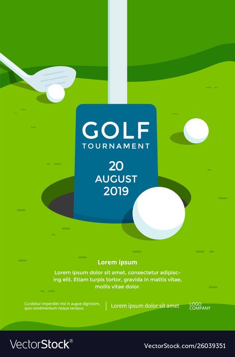 Golf Poster Design, Golf Campaign, Tournament Poster Design, Golf Graphic Design, Eco Friendly Logo Design, Golf Illustration, Tournament Poster, Eco Friendly Logo, Sport Flyer