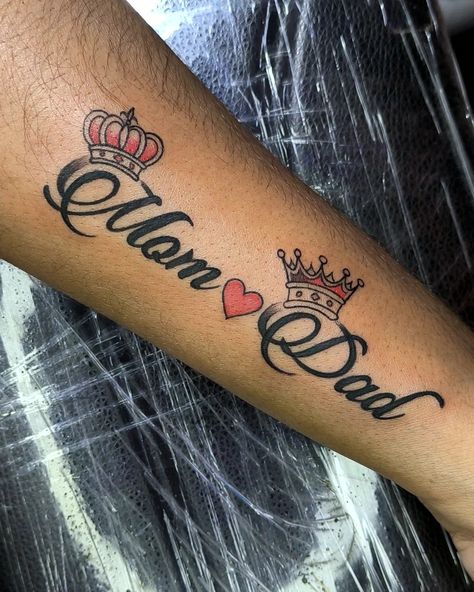 Mom dad name Tattoo ideas Mum Tattoo For Men, Tattoos For Mom And Dad, Tattoo For Mom And Dad, Mom Tattoo For Men, Dad Tattoo Ideas, Mom And Dad Tattoo, Mum And Dad Tattoos, Mom Dad Tattoo, Mom Dad Tattoo Designs