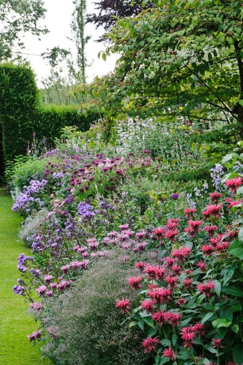 How to Create an English Cottage Garden - Tips + Inspiration - Newbury Home Romantic Cottage Garden, Small English Garden, English Cottage Gardens, Garden Uk, Ground Cover Roses, Small Yard Landscaping, Landscaping Inspiration, Cottage Garden Design, Cottage Garden Plants