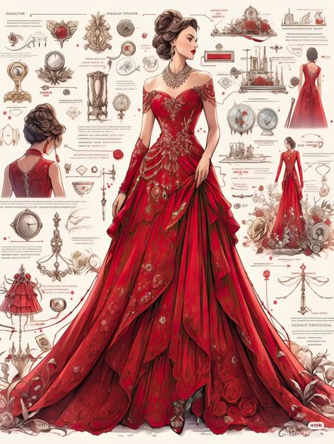 Red Fantasy Gown, Red Fantasy Dress, Birthday Guest Outfit, Red Summer Wedding, Summer Wedding Guest Outfit, Wedding Guest Outfit Ideas, Dreamy Gowns, Red Wedding Dress, Summer Wedding Guest