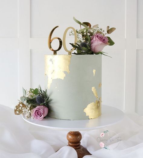 Gold 60th Birthday Cake, 60th Birthday Cake For Mom, Birthday Cake For Women Elegant, Glamorous Wedding Cakes, 60th Birthday Cake, 50th Anniversary Cakes, Birthday Cake For Mom, Single Tier Cake, 70th Birthday Cake