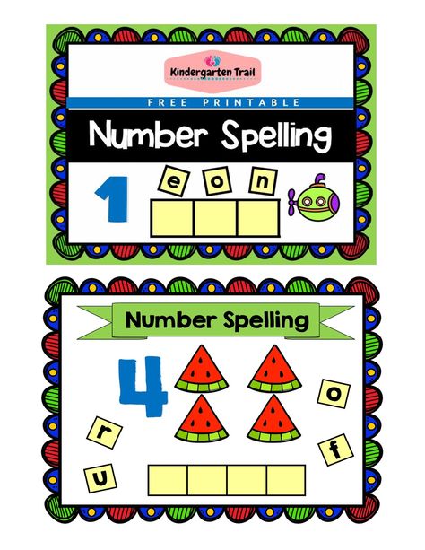 Spelling Numbers Activities, Number In Words Activities, Number Spelling Activities, Number Words Activity, Number Words Activities, Spelling Numbers, Number Games For Kids, Kindergarten Spelling, Number Spelling