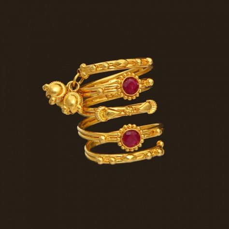 Ruby Spiral Ring (152A688) | Vummidi Bangaru Jewellers Vummidi Bangaru Jewellers, Indian Wedding Jewelry Sets, Gold Earrings Models, Gold Jewelry Simple Necklace, Beautiful Gold Necklaces, Gold Mangalsutra Designs, Silver Jewellery Indian, Spiral Ring, Indian Jewellery Design Earrings