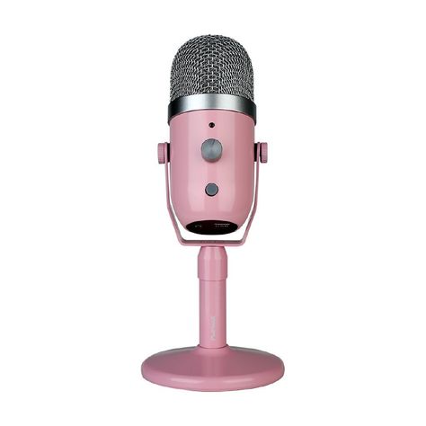 Pink Microphone Aesthetic, Pink Microphone, Microphone For Gaming, Gaming Supplies, Gaming Desk Setup, Voice Overs, Gaming Microphone, Music Recording, Hello Kitty Makeup