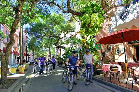 Tour Miami on two wheels | Weather2Travel.com Things To Do With Babies, Best Beach In Florida, Florida State Parks, Fort Lauderdale Beach, Downtown Miami, Pensacola Beach, Beaches In The World, Most Beautiful Beaches, Sunshine State