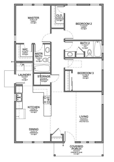 3 Room House Plan, House Photoshoot, Four Bedroom House Plans, Three Bedroom House Plan, House Plans With Photos, Bungalow Floor Plans, Two Bedroom House, 2 Bedroom House Plans, Three Bedroom House