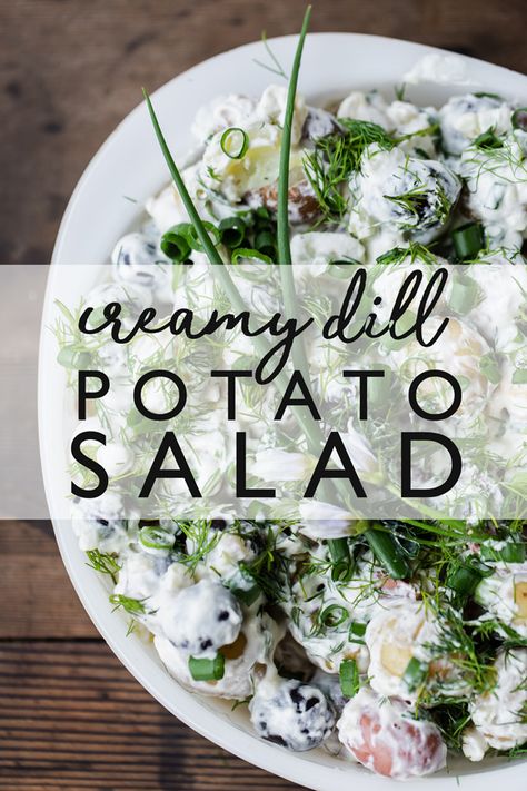 Potato Salad With Sour Cream, Dill Potato Salad Recipe, Sour Cream Potato Salad, Dill Potato Salad, Red Skin Potato Salad, Red Potato Salad Recipe, Dill Potato, Mayonnaise Dressing, Sour Cream Potatoes