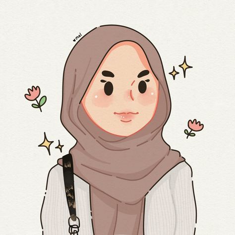 Hijabi Drawing Aesthetic, Hijabi Aesthetic Cartoon, Hijab Art Illustration, Hijab Art Aesthetic, Hijabi Chibi, Hijab Art Drawing, Hijabi Girl Cartoon, Hijabi Girl Illustration, Hijabi Girl Drawing