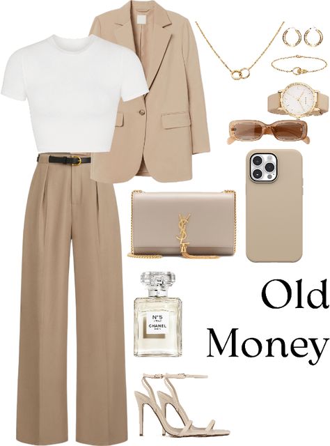 Old money outfit ideas | Old money outfit |#beigewhite #oldmoney #fashion #outfit Old Money Clothes Woman, Old Money Ideas Outfit, Old Money Style For Women, Cheap Old Money Outfits, Old Money Looks Woman, Old Money Style Girl, Rich Auntie Outfits, Old Money Fall Outfit, Outfit Ideas Old Money