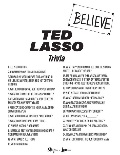 ted lasso trivia questions Ted Lasso Food, Ted Lasso Party Food, Ted Lasso Themed Party, Ted Lasso Birthday Party, Ted Lasso Tattoo Ideas, Ted Lasso Party Ideas, Ted Lasso Tattoo, Ted Lasso Party, Ted Lasso Aesthetic