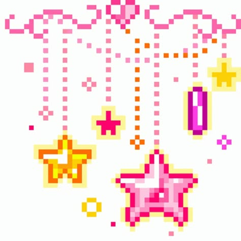 Gif Kawaii, Pixel Gif, Star Gif, Glitter Gif, Perler Projects, Pixels Art, Gif Png, Border Templates, Pix Art