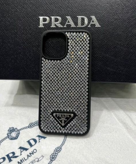 Expensive Iphone Cases, Prada Case Iphone, Rich Phone Case, Expensive Phone Cases, Cover Aesthetic Iphone, Iphone Cover Aesthetic, Prada Phone Case, Burgundy Acrylic Nails, Designer Iphone Case