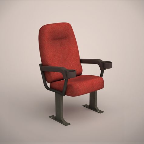 Cinema Chair #Cinema, #Chair Movie Seats, Cinema Chairs, Cinema Theatre, Movie Cinema, Interior Sketch, Low Poly Models, Cinema Film, 3d Studio, Cinema Movies