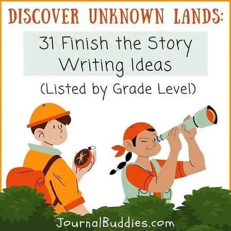 Explore new worlds with our collection of 31 Finish the Story Writing Ideas, tailored for students to unleash their imagination! :rocket: Spark creativity in the classroom and watch as they create their own adventurous masterpieces! :books::bulb: Click to uncover these amazing story starters now! :sparkles: #FinishTheStory #CreativeWriting #JournalBuddies Story Starters For Kids, Story Writing Ideas, Creative Writing Stories, Creative Writing For Kids, How To Begin A Story, Free Writing Prompts, Fun Writing Prompts, Journal Prompts For Kids, Story Writing Prompts