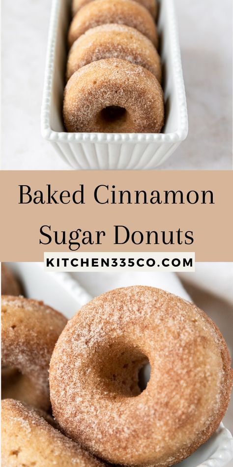 Doughnut Recipe Easy, Homemade Donuts Recipe, Cinnamon Donuts, Baked Donut Recipes, Cinnamon Sugar Donuts, Sugar Donut, Breakfast Sweets, Homemade Donuts, Doughnut Recipe