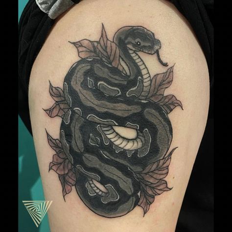 “Ball Python for Jinx! 🐍” By @damondemonink . #ballpythontattoo #snaketattoo #tattooinspiration #tattooideas #alchemytattoocollective #stlouistattooshop #stlouistattoos #tattoo #inked #inkspiration #inktober #saintlouistattoo #illustrativetattoo #centralwestend #tattooaddict #freshink Ball Python Tattoo, Python Tattoo, December Tattoo, Alchemy Tattoo, Reticulated Python, Dad Tattoo, Python Snake, Cute Little Tattoos, Dad Tattoos