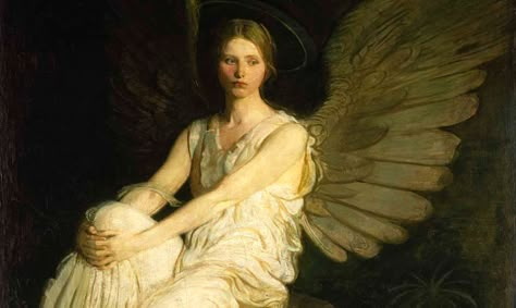 S U S P I R I A Abbott Handerson Thayer, Angel Paintings, Rennaissance Art, Angel Images, Angel Painting, Historical Art, Old Paintings, Ethereal Art, Classical Art