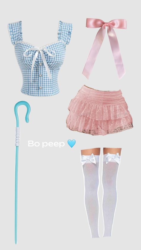 Boo peep Halloween costume #halloween #costumeinspo #bopeep Boo Peep Costume, Fun Halloween Outfits, Black Halloween Costumes, Bo Peep, Black Halloween, Costume Halloween, Halloween Outfits, Halloween Fun, Halloween Costume