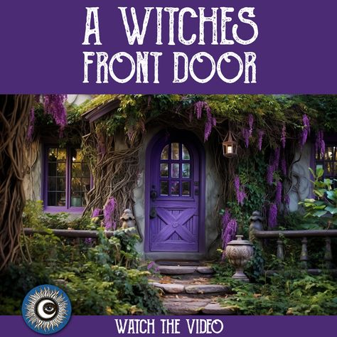 A Witches Front Door - A Witches Home - How I made my front door more Magical - Magical Crafting Welcome to a series that I like to call a Witches Home. In each episode I give you a little glimpse into my witchy home and practices. In this video show you how I made my front door more witchy. Let’s do some magical crafting. #magicalcrating #artwitch #witchesofyoutube #awitcheshome #witchhouse #artwitch #chaoswitch  #witchcraft #manifestation #witchyvibes #witchaesthetic #magicalcraftingbooks Witches Front Door, Witchy Door Decor, Witchy Front Porch, Witchy Front Door, Witchcraft Manifestation, Witchy Door, Witches Home, Magical Crafting, Cottage Front Porch