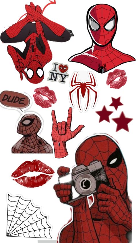 Phone Cover Stickers, Spiderman Stickers, Spiderman Painting, Phone Case Diy Paint, Diy Phone Case Design, Spiderman Art Sketch, Scrapbook Printing, Cute Laptop Stickers, Scrapbook Stickers Printable