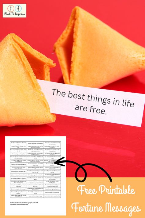 Food To Impress, Fortune Cookie Sayings, Funny Fortune Cookies, Cookie Sayings, Fortune Cookie Messages, Chinese Cookies, Fortune Cookies Recipe, Fortune Cookie Quotes, Printable Graph Paper