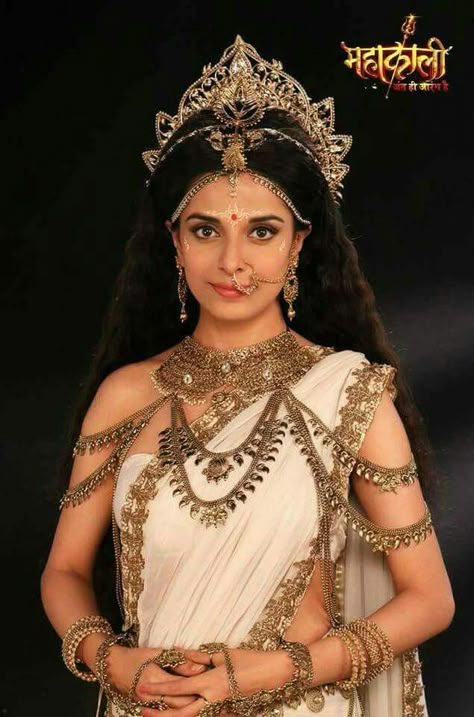 Pooja Sharma as Parvati Mahishasur Mardini, Aigiri Nandini, Mahishasura Mardini, Devi Parvati, Indian Goddess Kali, Durga Kali, Durga Devi, Pooja Sharma, Shakti Goddess