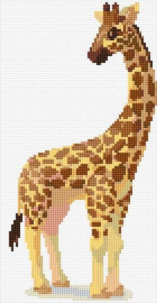 Giraffe - Cross-Stitch Designs Giraffe Pixel Art, Giraffe Cross Stitch, C2c Squares, Giraffe Quilt, Mandela Patterns, Cross Stitch Calculator, Nursery Cross Stitch, Baby Cross Stitch Patterns, Animal Cross Stitch Patterns